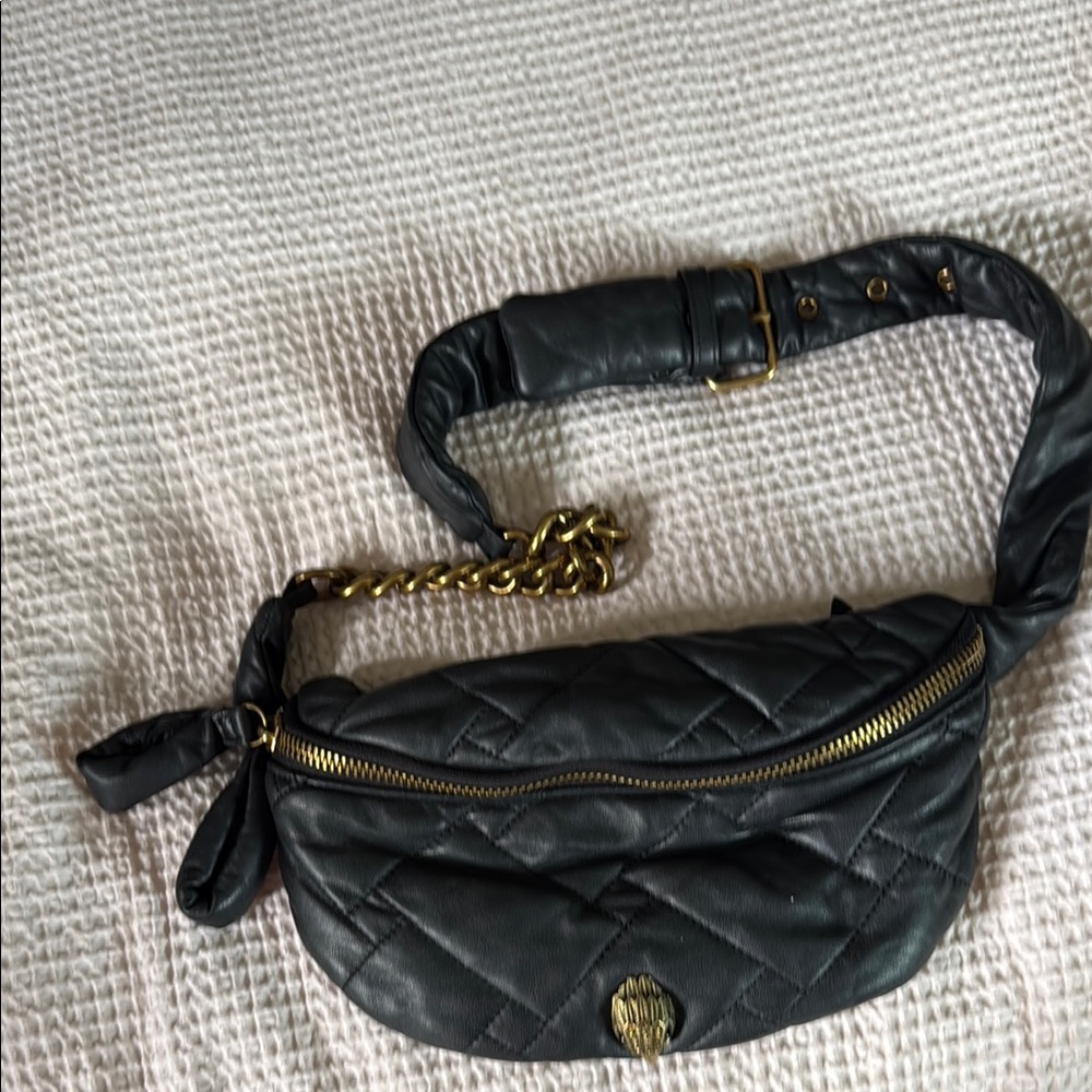Kurt Geiger Black Quilted Crossbody Bag